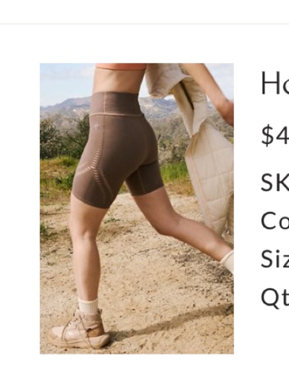 Hole Lotta Love Bike Shorts - Wild Mustang (M/L)